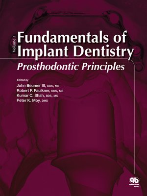 cover image of Fundamentals of Implant Dentistry, Volume 1